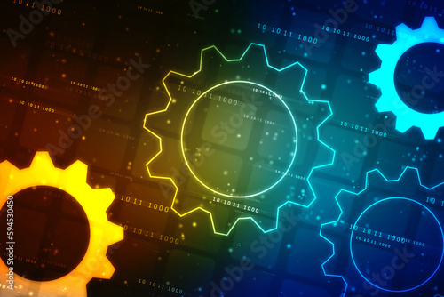 Process management, optimization operation, fix strategy industry, transmission gears wheel, software update status, Cog Gear Wheel on the technology abstract background