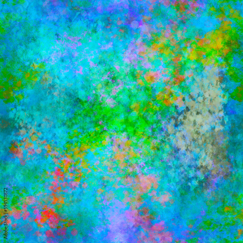 Modern abstract blur hand painted seamless background Bright summer natural colors © Olga