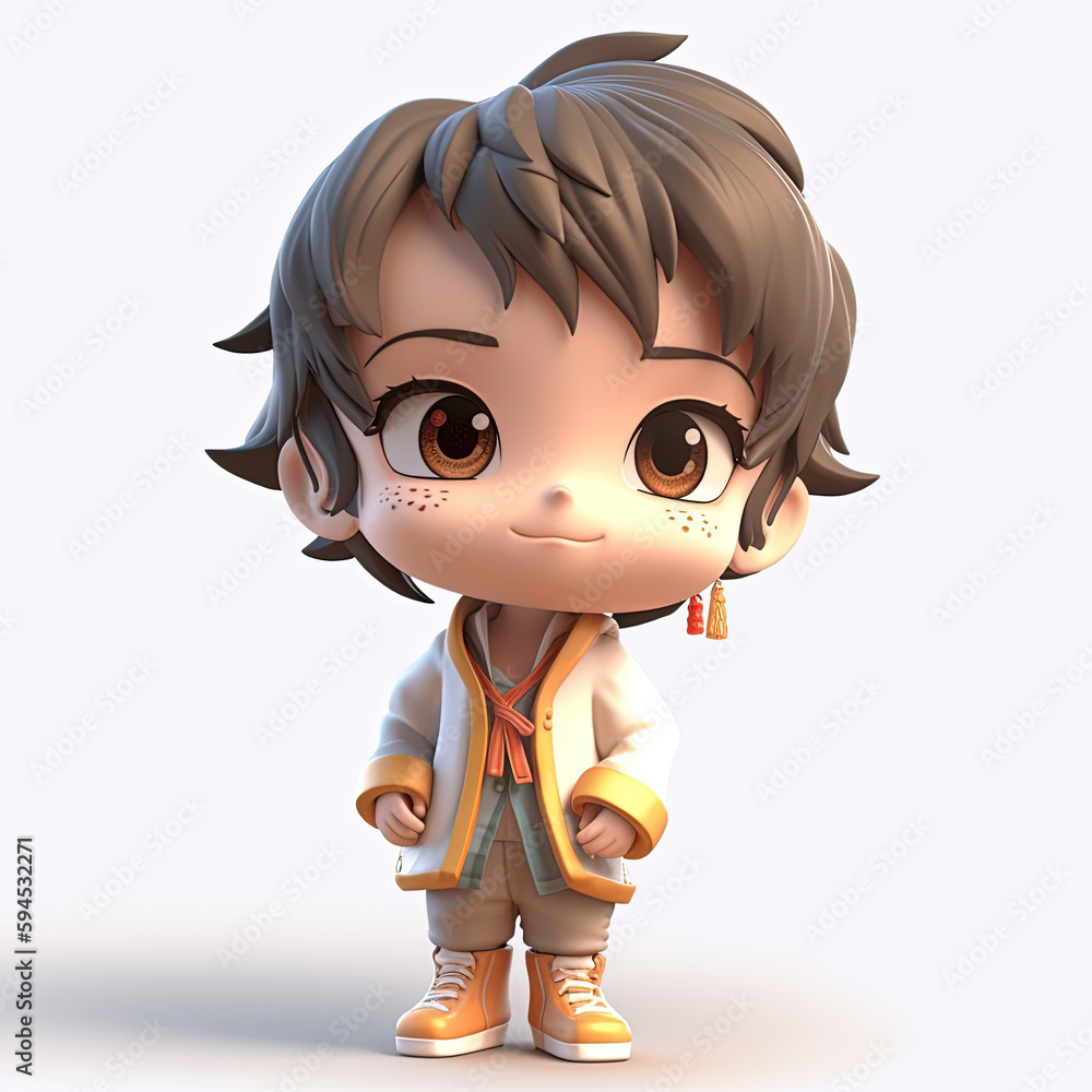 3d avatar illustration. Generative AI.