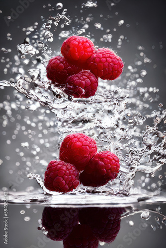 raspberries, generated by artificial intelligence