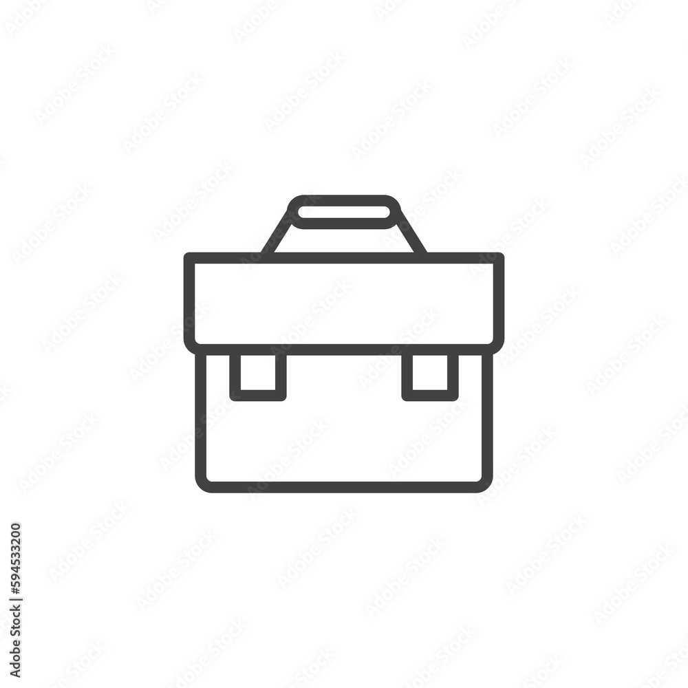 Office bag line icon Office bag line icon