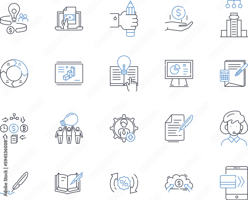 My management line icons collection. Leadership, Efficiency, Accountability, Organization, Innovation, Ambition, Strategic vector and linear illustration. Adaptability,Visionary,Empowerment outline My management line icons collection. Leadership, Efficiency, Accountability, Organization, Innovation, Ambition, Strategic vector and linear illustration. Adaptability,Visionary,Empowerment outline