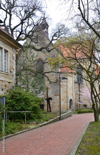 Historical Monastery in the Town Barsinghausen, Lower Saxony photo