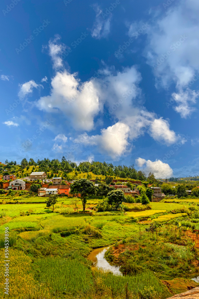 Obraz premium Paysage des hautes-terres de Madagascar