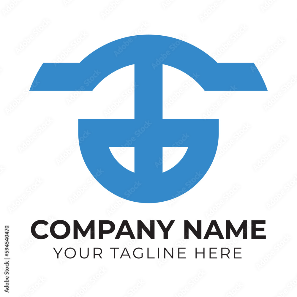 Fototapeta premium Creative minimalist abstract business logo design template for your company