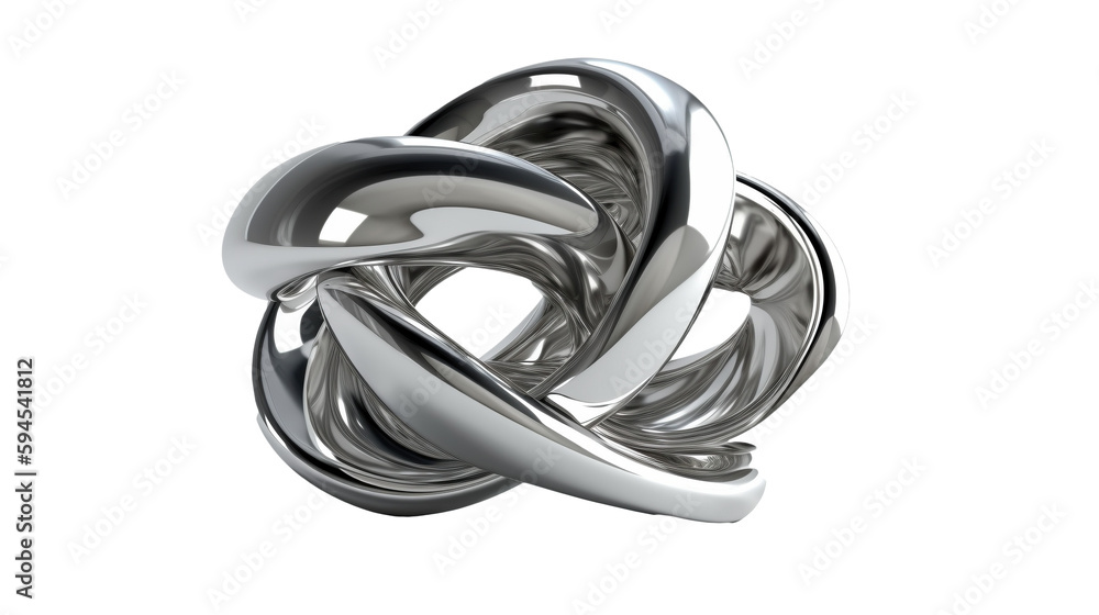 abstract silver shape abstract silver shape