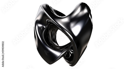abstract silver shape
