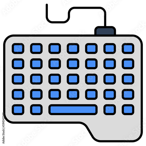 Editable design icon of keyboard 