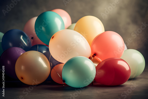 Coloful Balloons  made with an generative AI