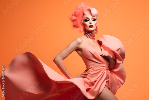 Modern Photo Image of Drag Queens, made with an generative AI