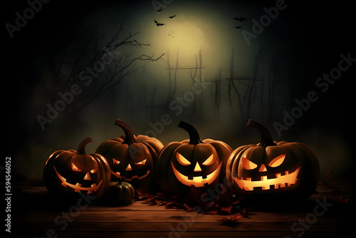 Halloween Background for Wallpaper, Cards and many more, made with an generative AI