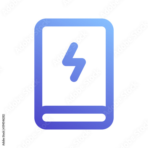 power bank gradient icon