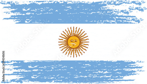 Brush stroke flag of ARGENTINA