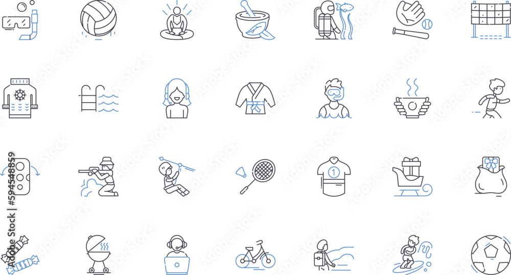Diversions line icons collection. Gaming, Puzzles, Trivia, Amusement, Hobbies, Sports, Art vector and linear illustration. Music,Crafts,Collecting outline signs set Diversions line icons collection. Gaming, Puzzles, Trivia, Amusement, Hobbies, Sports, Art vector and linear illustration. Music,Crafts,Collecting outline signs set