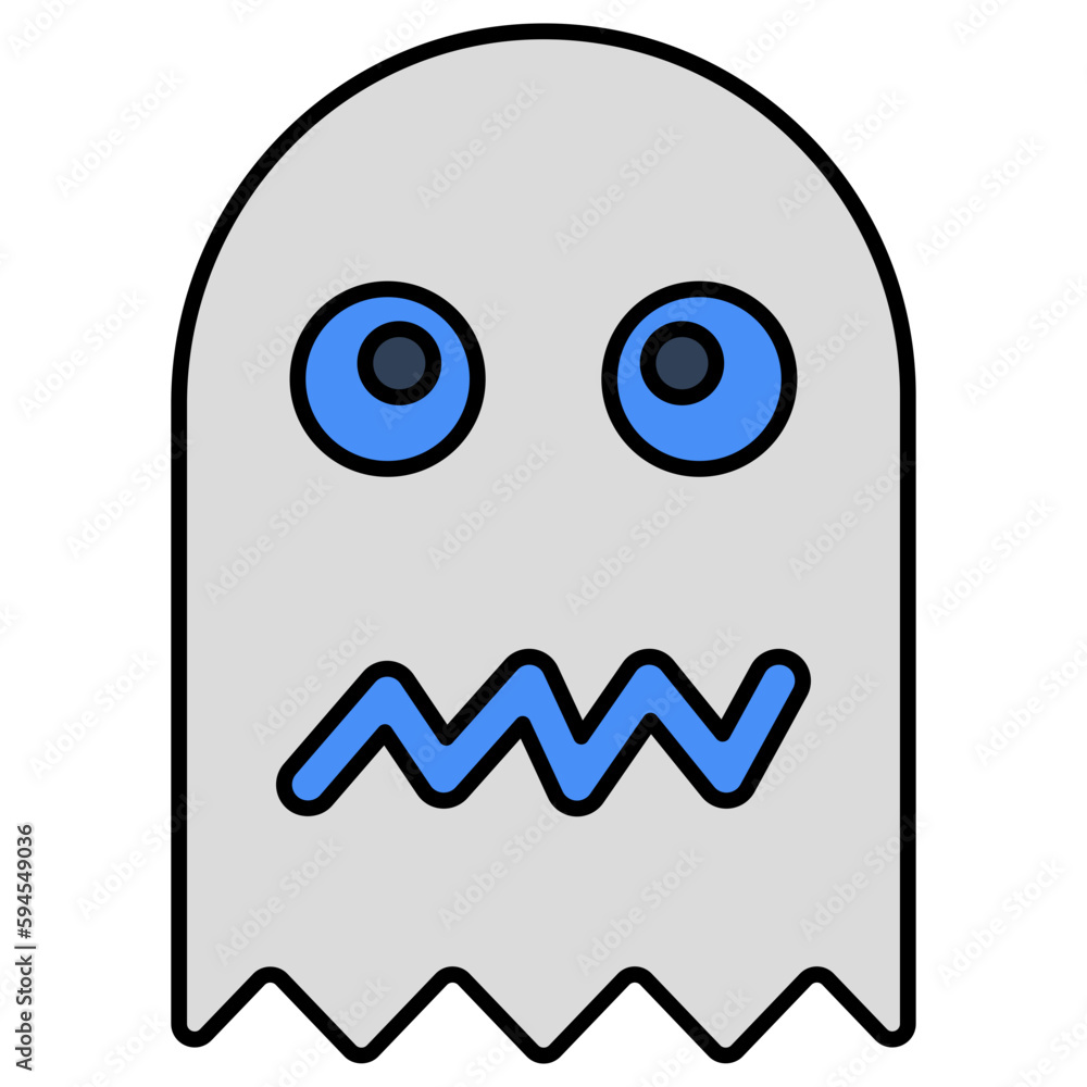 Creative design icon of ghost game Creative design icon of ghost game