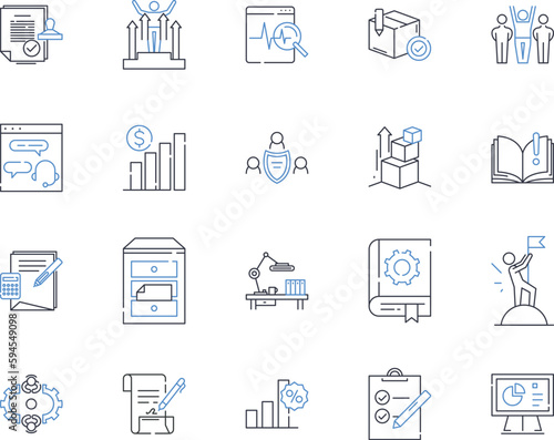 Innovation and improvement line icons collection. Progress, Advancement, Growth, Modernization, Evolution, Creativity, Novelty vector and linear illustration. Breakthrough,Change,Development outline