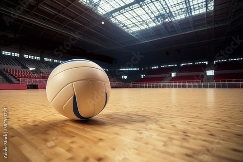 Volleyball ball arena. Generate Ai
