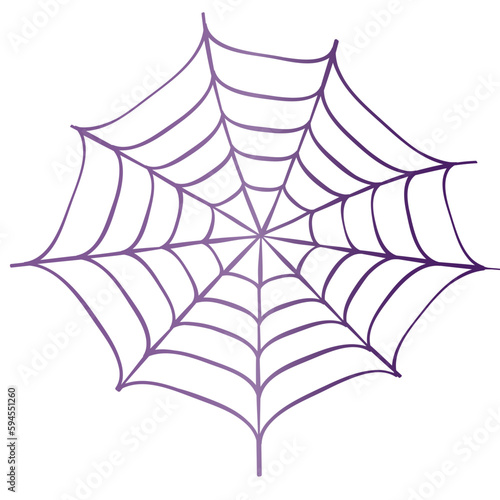 Gradient spider web. Halloween spider web