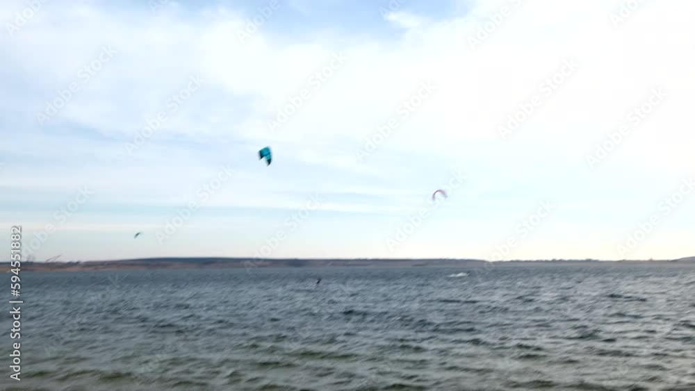 Thrilling Kite surfing Adventure: Riding the Wind and Waves with a Skilled Man Thrilling Kite surfing Adventure: Riding the Wind and Waves with a Skilled Man
