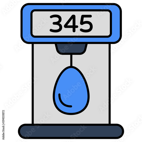 A modern design icon of punching bag