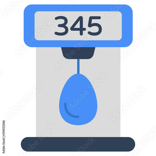 A modern design icon of punching bag