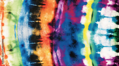 Tie Dye Striped Pattern Ink Background Bohemian Spiral. Hippie Dye Drawn Tiedye Swirl abstract batik Trendy Fashion Summer Dirty Tie Dye Watercolour