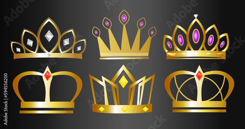 Golden crown, Royal Crown vector
