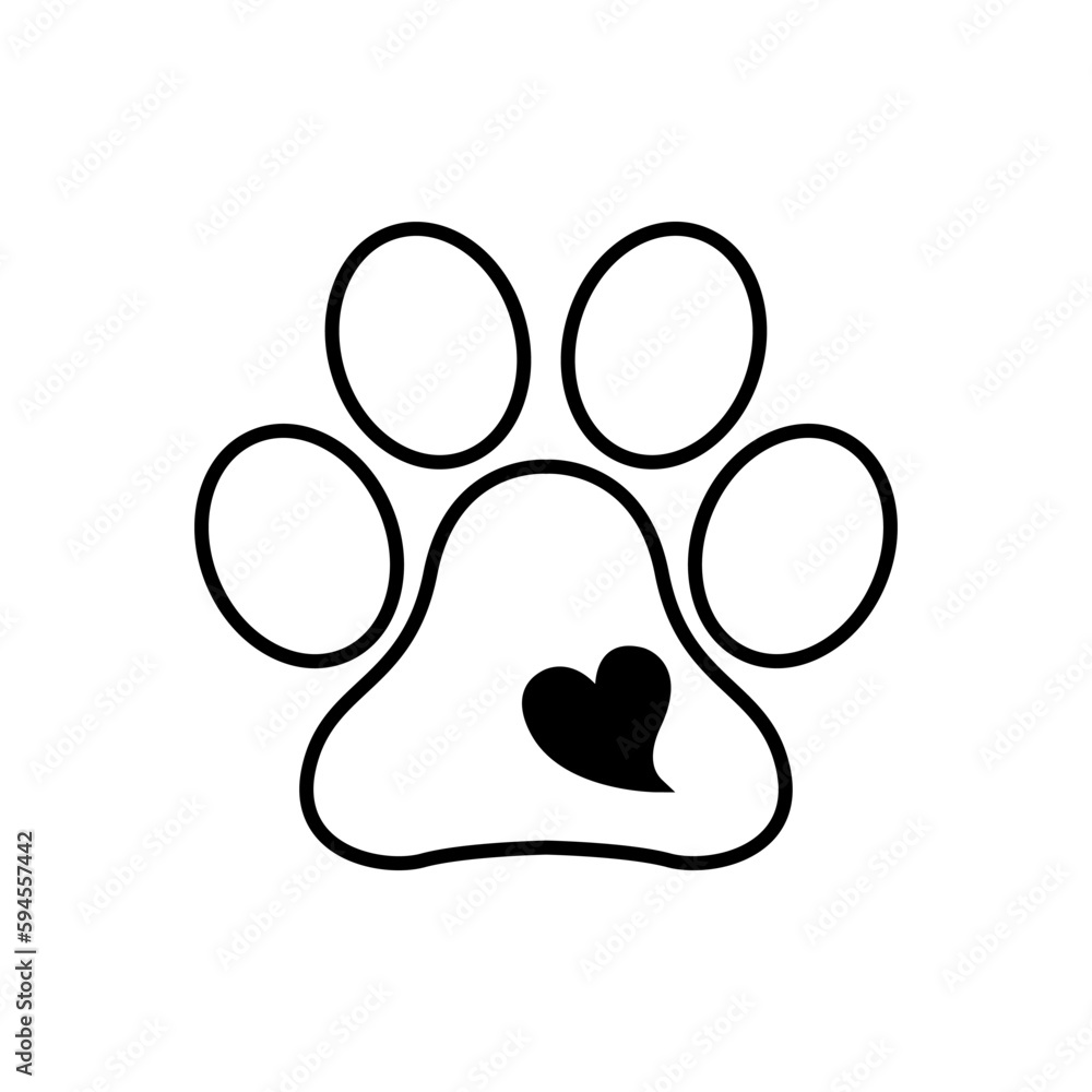 Love dog icon vector. pet illustration sign. Dog symbol or logo. Love dog icon vector. pet illustration sign. Dog symbol or logo.