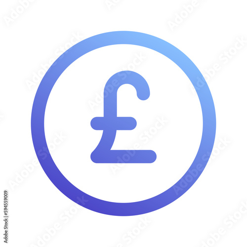 pound gradient icon
