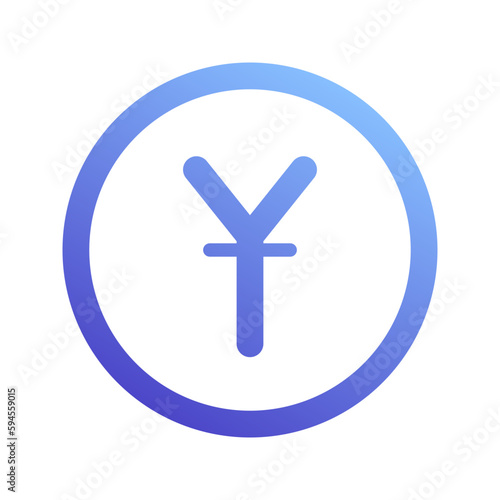 yen gradient icon