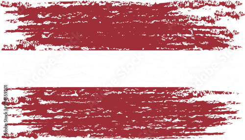 Brush stroke flag of LATVIA