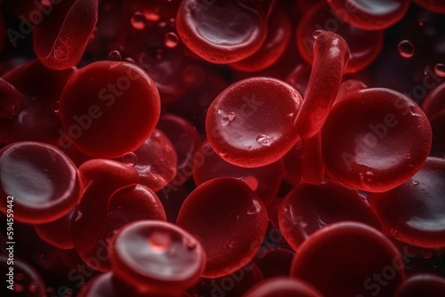 Blood cells. Generative AI Technology
