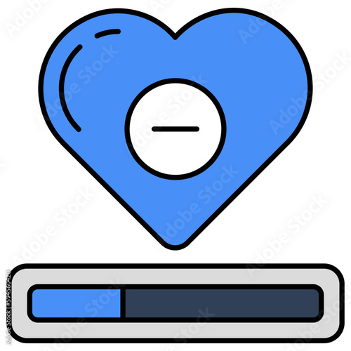 A unique design icon of health points 