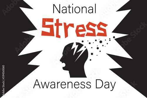 Poster for National Stress Awareness Day photo