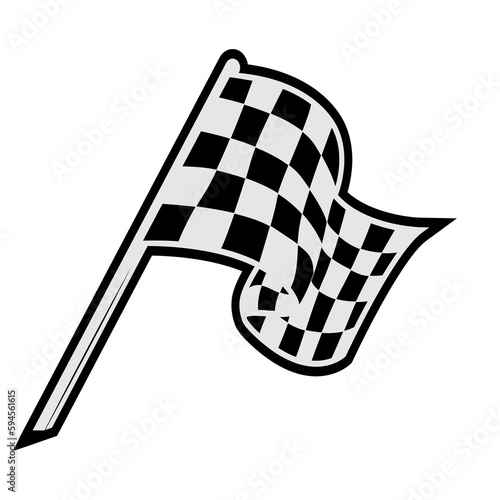 Foto car racing flag , checkered flag