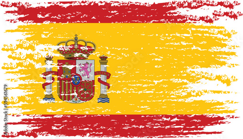 Brushstroke flag of SPAIN