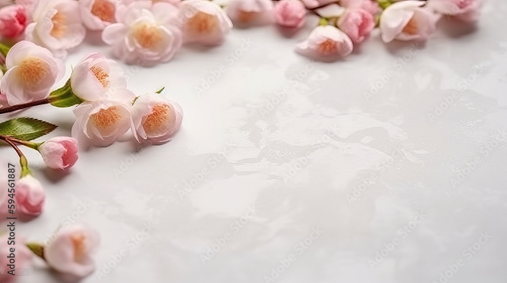 Spring Cherry Blossom. Abstract background of macro cherry blossom tree branch on pink background. Happy Passover background. Spring womens day concept. Easter, Birthday, womens or mothers holiday Spring Cherry Blossom. Abstract background of macro cherry blossom tree branch on pink background. Happy Passover background. Spring womens day concept. Easter, Birthday, womens or mothers holiday