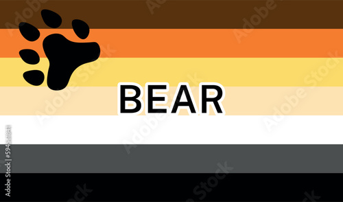 Gay Bear Brotherhood Pride Flag