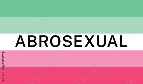 View of International Abrosexual Pride Flag
