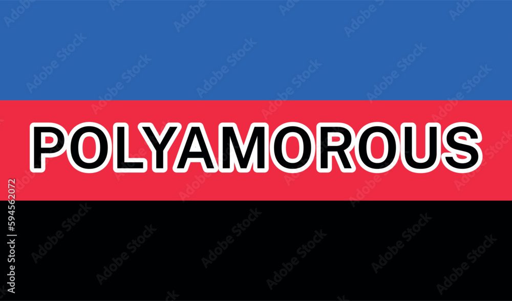 View of International Polyamory Pride Flag