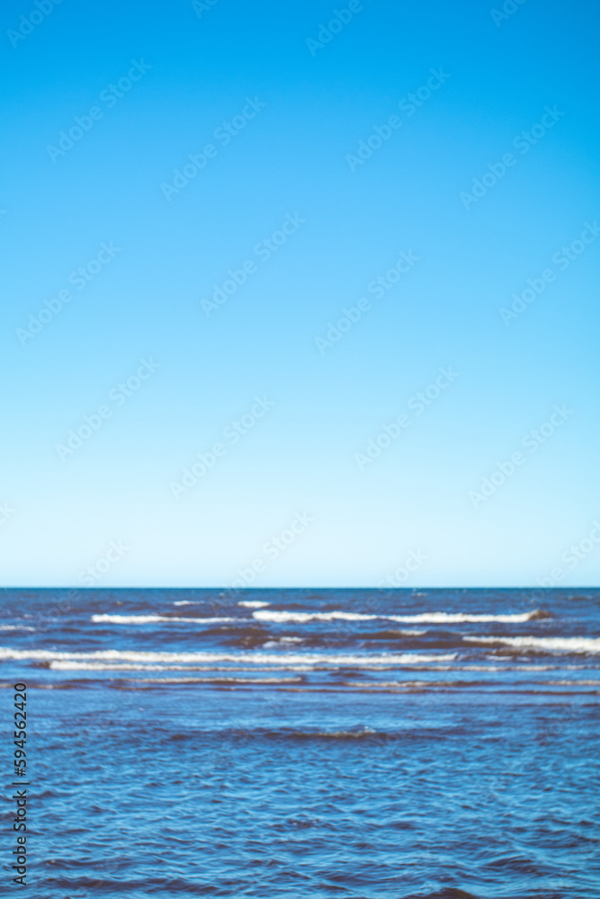 blue water and waves, latvia, Baaltic sea, beach