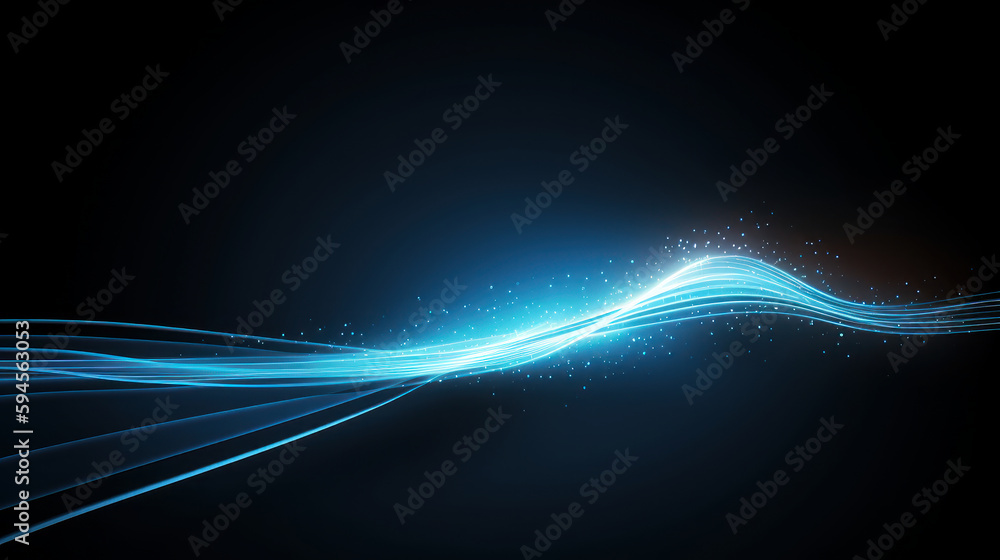 Colorful light trails with motion effect. Illustration of high speed light effect on black background. generative AI. Colorful light trails with motion effect. Illustration of high speed light effect on black background. generative AI.