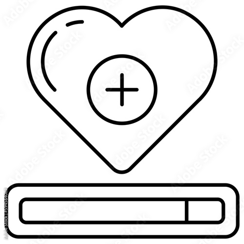 A unique design icon of health points 