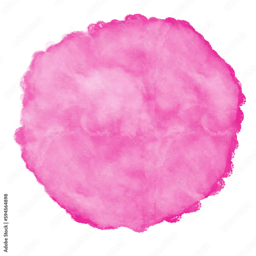Red Pink Watercolor Circle Paint