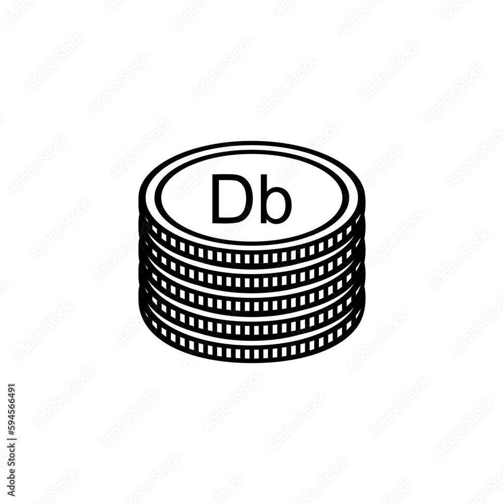 Sao Tome and Principe currency Symbol, Sao Tome and Principe Dobra Icon, STD Sign, Vector Illustration
Sao Tome and Principe currency Symbol, Sao Tome and Principe Dobra Icon, STD Sign, Vector Illustration
