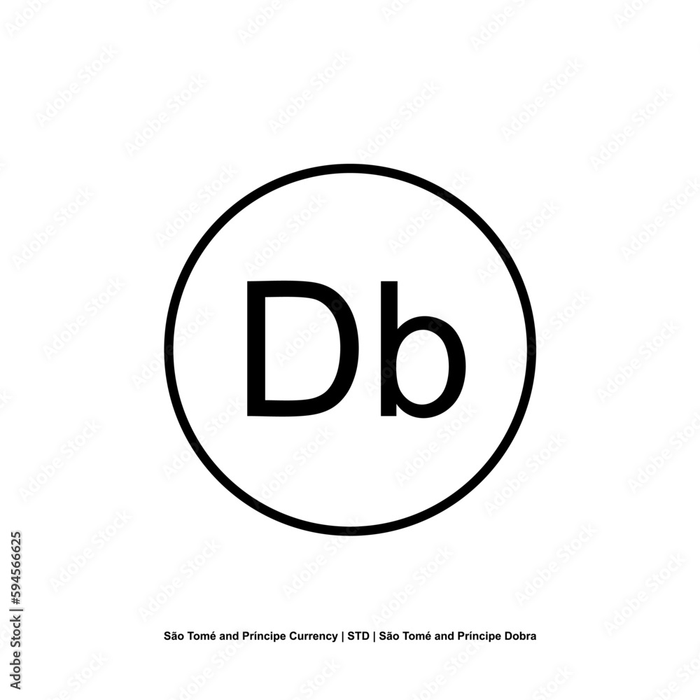 Sao Tome and Principe currency Symbol, Sao Tome and Principe Dobra Icon, STD Sign, Vector Illustration
Sao Tome and Principe currency Symbol, Sao Tome and Principe Dobra Icon, STD Sign, Vector Illustration