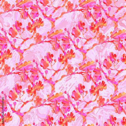 Abstract vector pattern. Endless texture on rose background