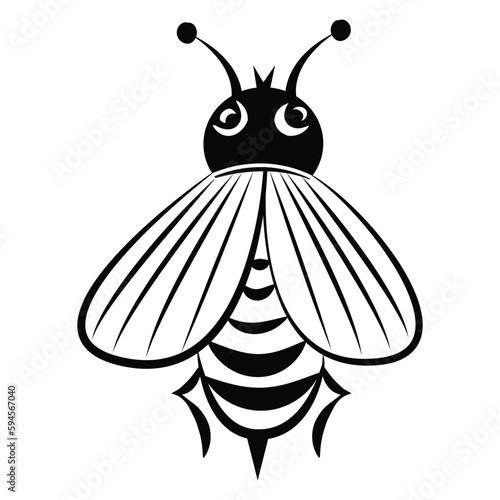 Bee Drawing Outline