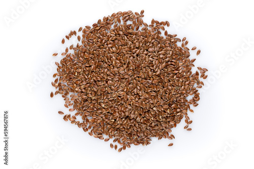 flax seeds isolated on white © romantsubin