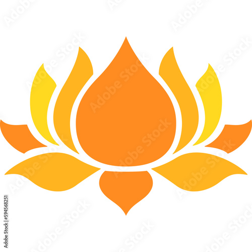 lotus water lily icon for decoration, website, web, mobile app, printing, banner, logo, poster design, etc.
